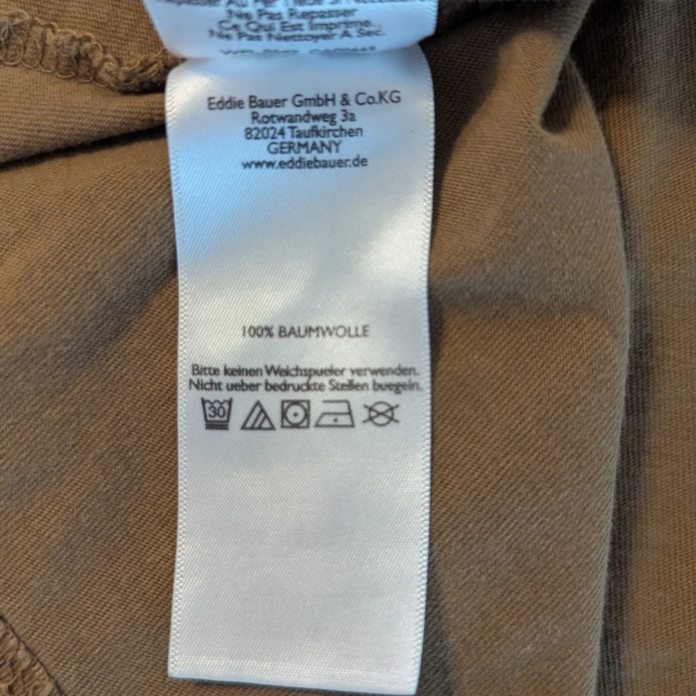 Eddie Bauer Legend Wash Cotton Chestnut Brown Long Sleeve Crew T-Shirt Men's TXL - Picture 6 of 9